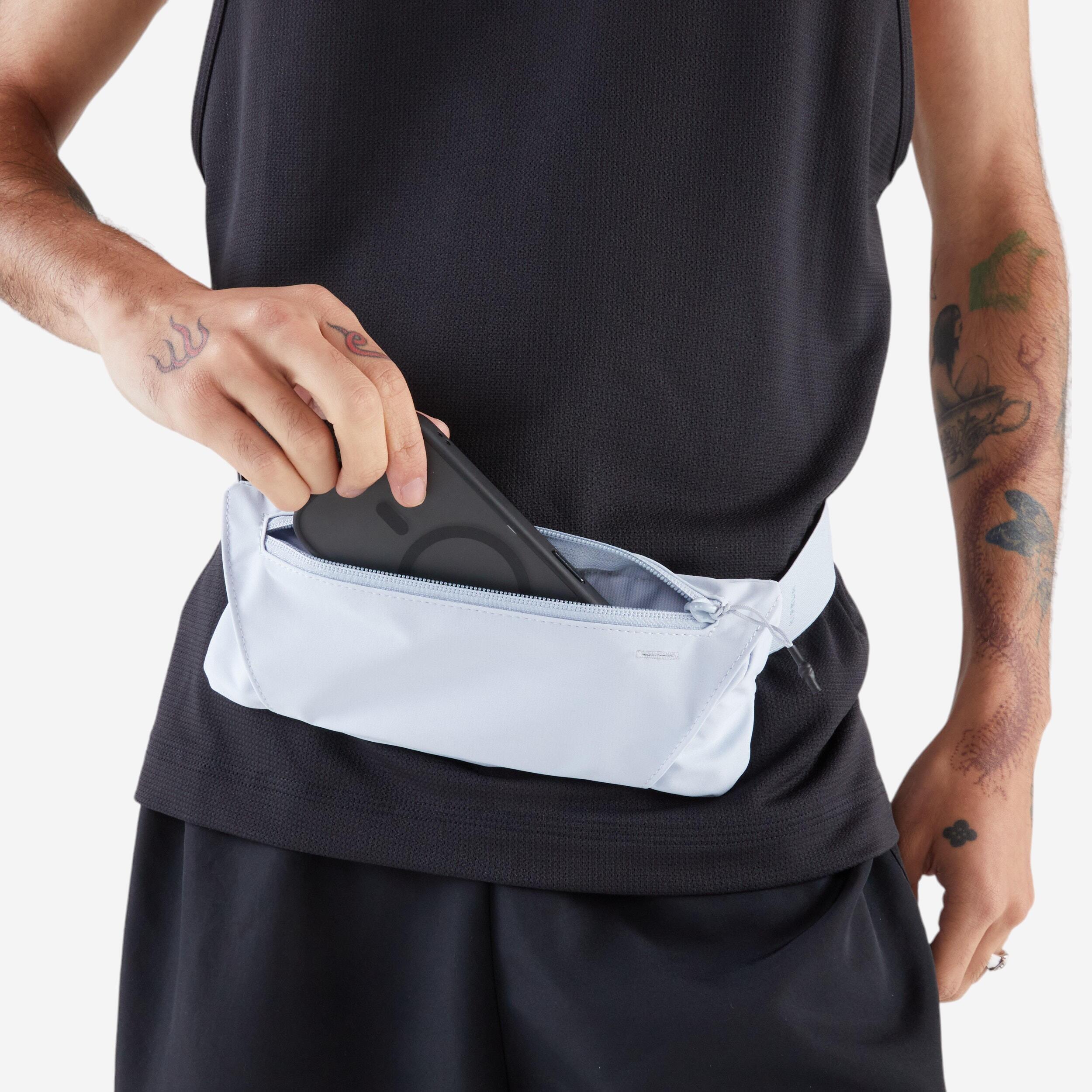 Cangurera de running para smartphone básica con 2 compartimentos unisex Kiprun